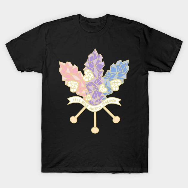 Let's Rock Sweetly Together T-Shirt by Razumi Yazura